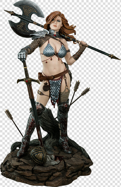 Red Sonja Figurine  HD Png DownloadTransparent PNG