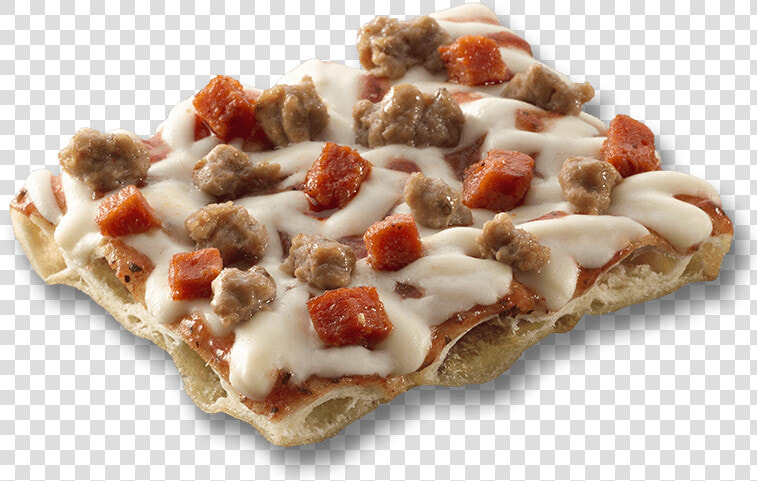 A Piece Of Totino S Combination Party Pizza   Cooked Totinos Pizza  HD Png DownloadTransparent PNG