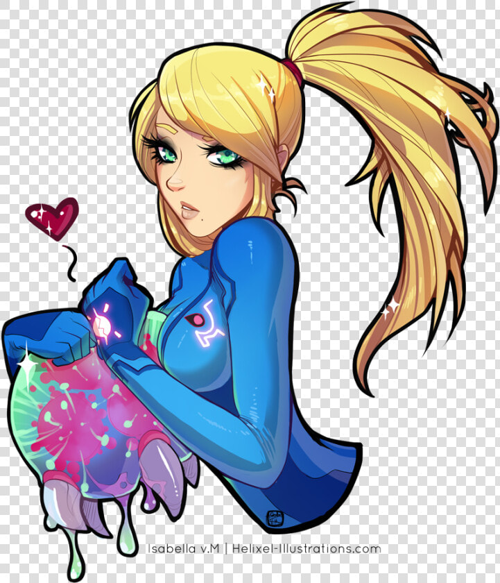 Samus And Metroid   Png Download   Zero Suit Samus And Baby Metroid  Transparent PngTransparent PNG