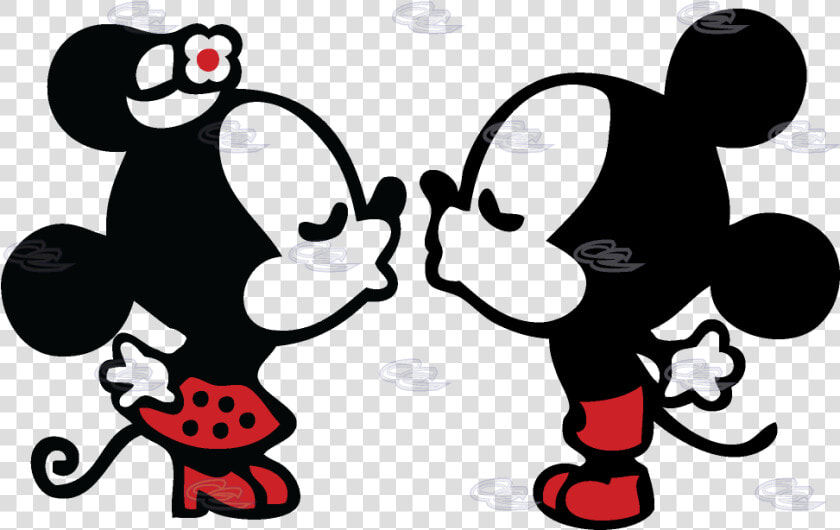 Little Mickey Minnie Mouse Cute Kiss Back Design Only   Mickey Mouse Y Minnie Png  Transparent PngTransparent PNG