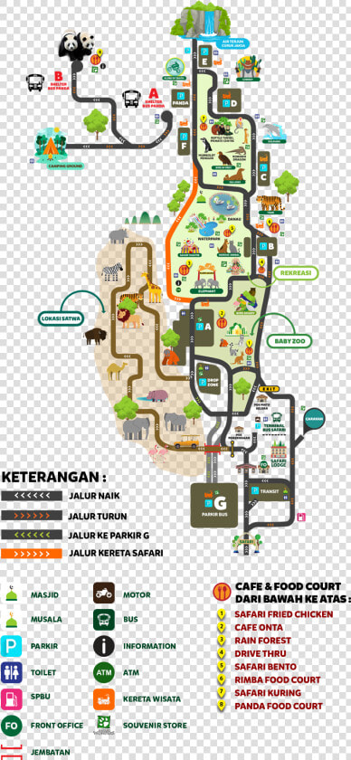 Peta Taman Safari Bogor  HD Png DownloadTransparent PNG