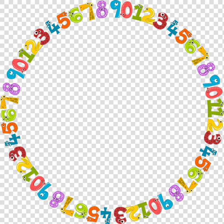 Numbers  Numerals  Counting  Math  Mathematics  School   Math Circle Border Png  Transparent PngTransparent PNG