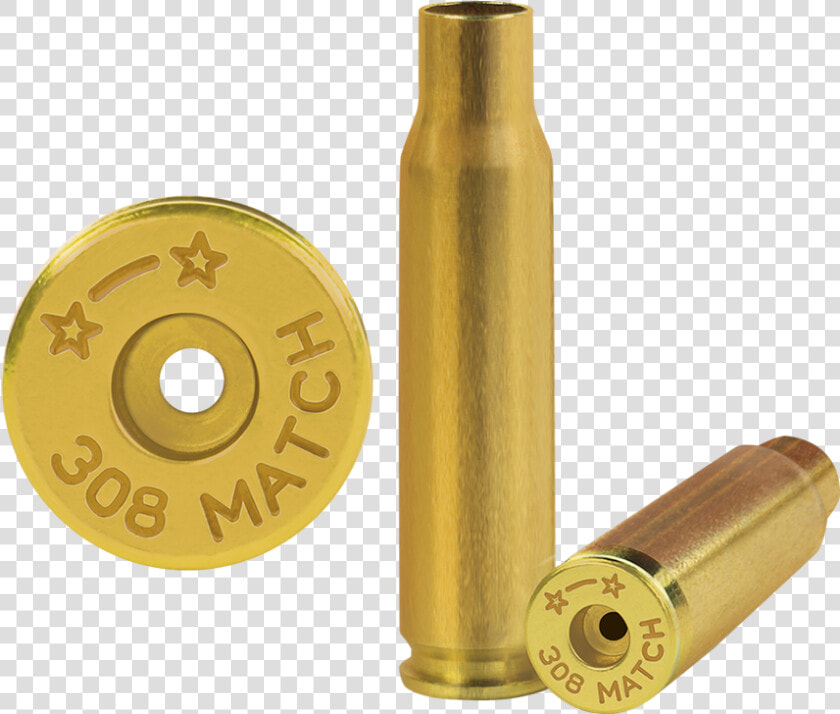 308 Match Small Rifle Primer Brass Cases   308 Brass  HD Png DownloadTransparent PNG