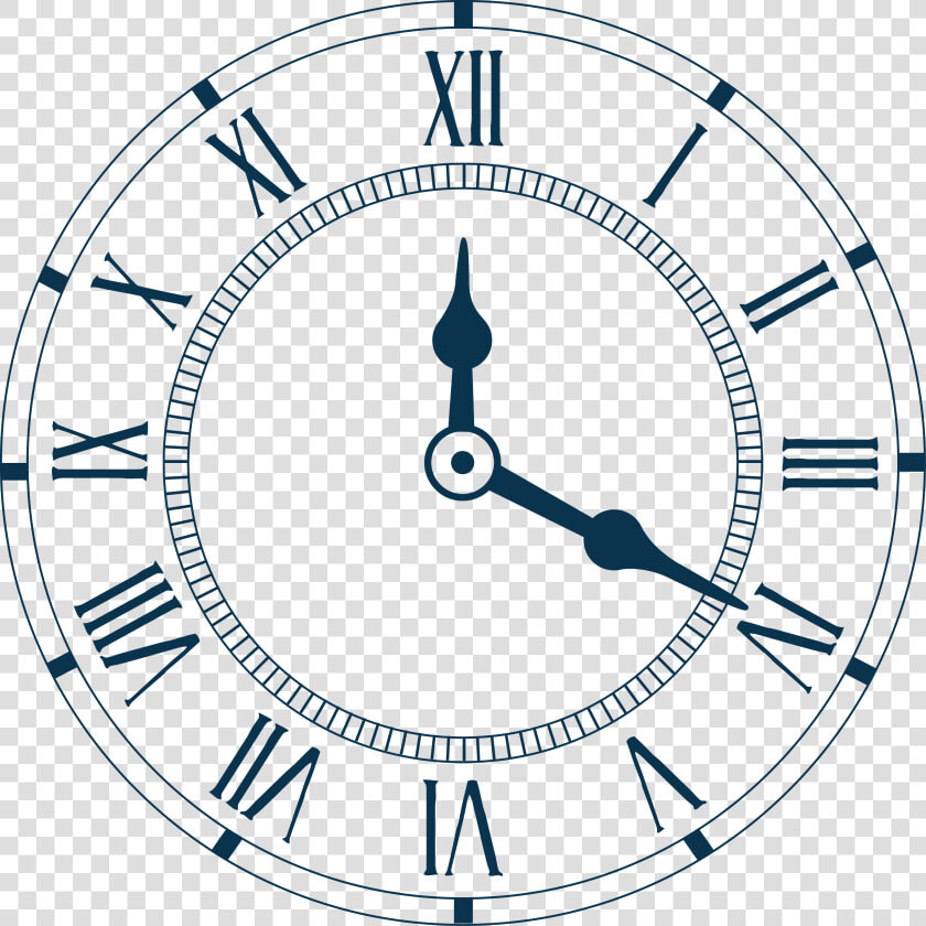 Alarm Clocks Clock Face   Roman Numeral Clock Svg  HD Png DownloadTransparent PNG