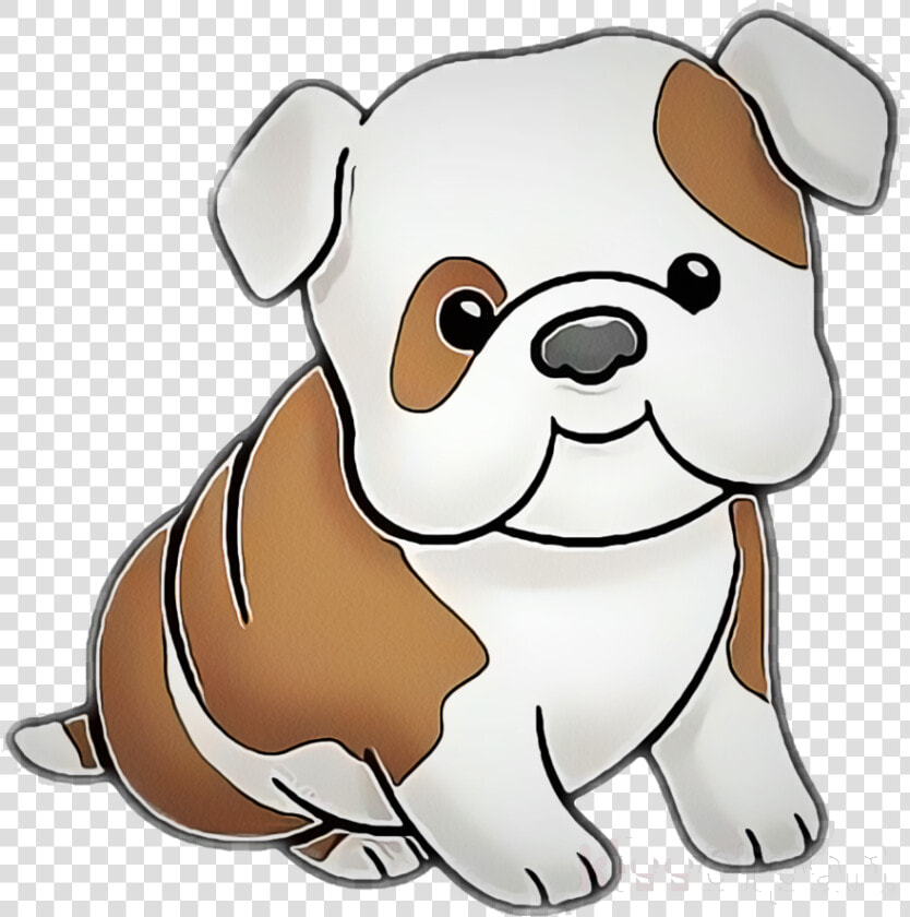 Bulldog Clipart Dog Cartoon Transparent Clip Art Png   Cute Cartoon Dog Drawings  Png DownloadTransparent PNG