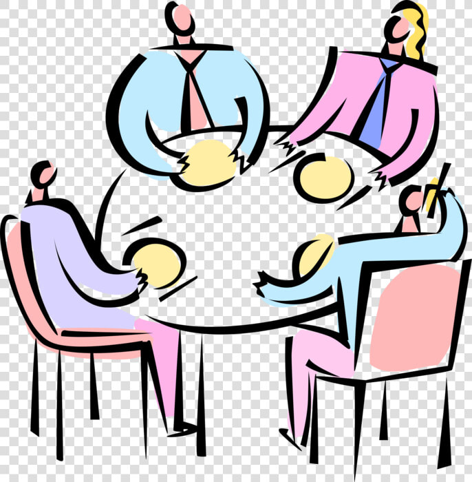 Vector Illustration Of Business Meeting And Discussion  HD Png DownloadTransparent PNG