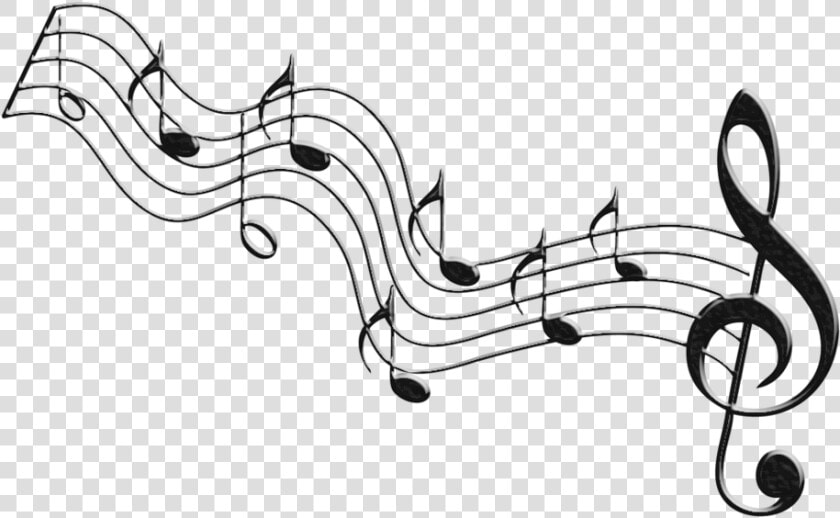 Clipart Of Tones  Music And Notes Clipart Of Listening   Line Art  HD Png DownloadTransparent PNG