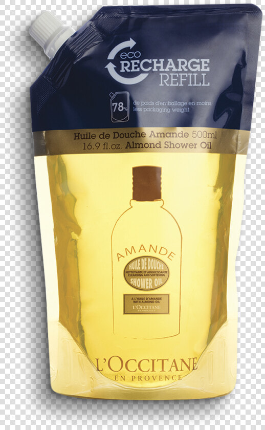 Display View 1 1 Of Almond Shower Oil Refill   L Occitane Shower Oil Refill  HD Png DownloadTransparent PNG