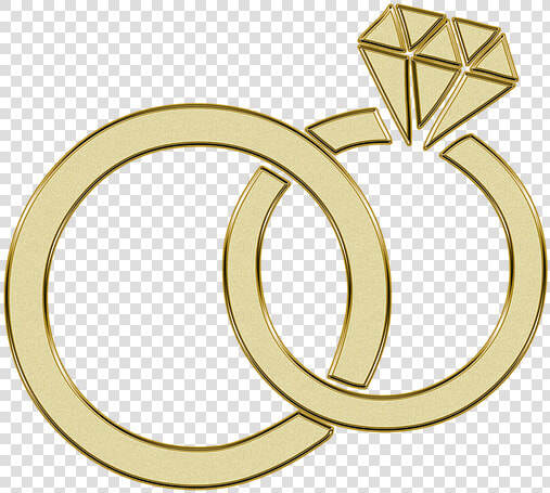 Oro  Anillo  Compromiso  Boda  Engagement  Anillos   Gold Wedding Rings Clipart  HD Png DownloadTransparent PNG