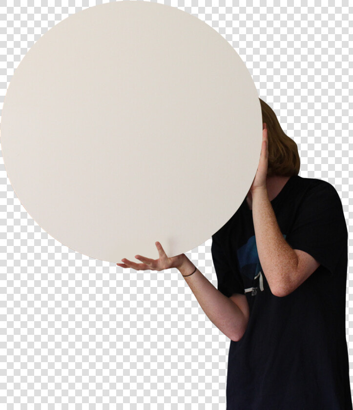 Round Blank Canvas Outside The Square 70cm   Balloon  HD Png DownloadTransparent PNG