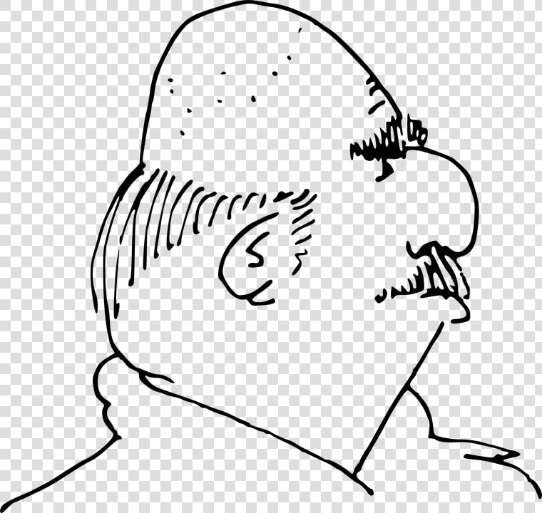 Bald Guy With Moustache Cartoon  HD Png DownloadTransparent PNG