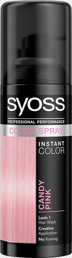 Syoss Com Color Color Spray Candy Pink   Syoss Hair Color Spray  HD Png DownloadTransparent PNG