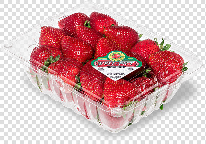 Well Pict Strawberries Organic  HD Png DownloadTransparent PNG