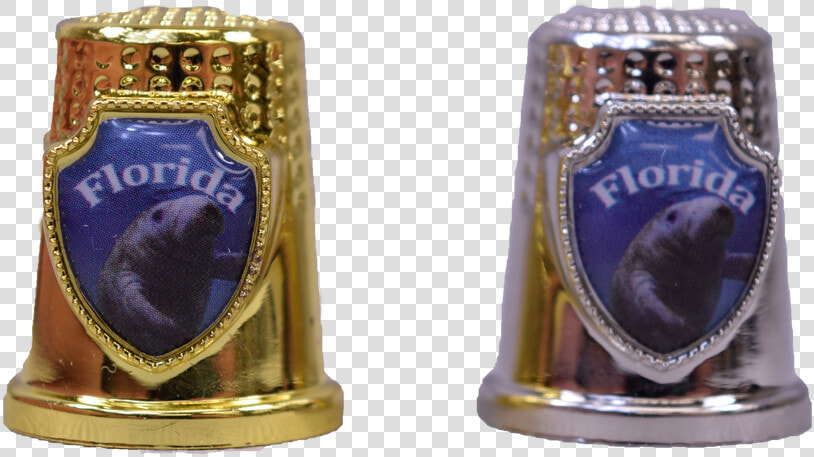 F6121 99 Assorted Silver  amp  Gold Thimble W  Shield Emblem   Mozartkugel  HD Png DownloadTransparent PNG