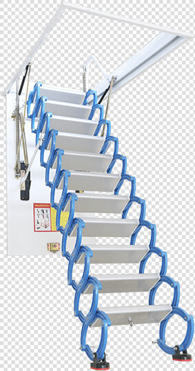 Ti Mg Alloy Ceiling Mounted Retractable Staircase Featured   Stairs  HD Png DownloadTransparent PNG