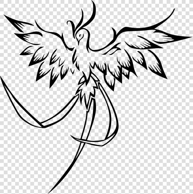 Ancient Symbolism Of The Magic Phoenix   Drawing Phoenix Bird  HD Png DownloadTransparent PNG