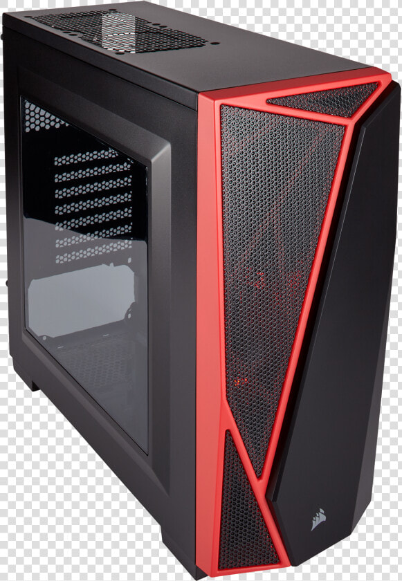 Corsair Carbide Spec 04 Black Red Atx Mid Tower Case  HD Png DownloadTransparent PNG