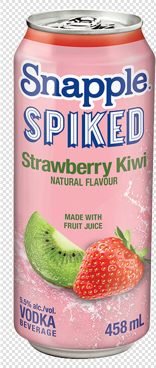 Snapple Spiked Strawberry Kiwi Vodka 458 Ml   Snapple Spiked Strawberry Kiwi  HD Png DownloadTransparent PNG