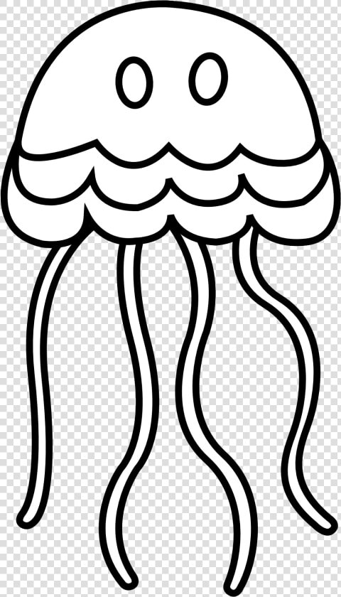 Jellyfish Black And White Clipart Kid   Jelly Fish Clipart Black And White  HD Png DownloadTransparent PNG