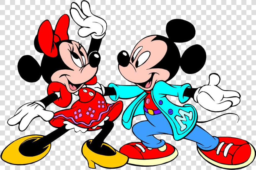 50s Dancers Cliparts   Mickey Mouse Minnie Mouse Dancing  HD Png DownloadTransparent PNG