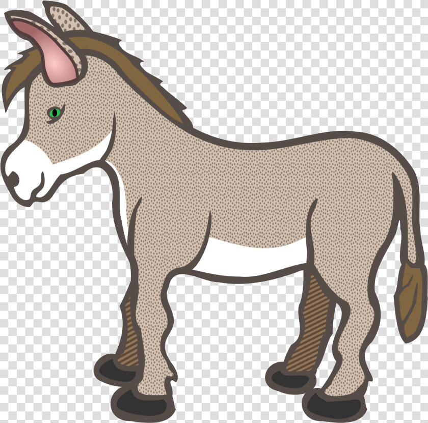 Clipart Manger Animals Nativity Donkey   Donkey Clipart  HD Png DownloadTransparent PNG