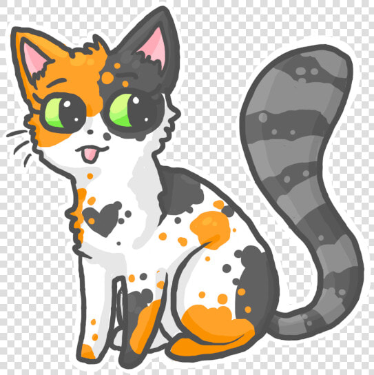 Cat Clipart Calico Cute   Draw A Calico Cat  HD Png DownloadTransparent PNG