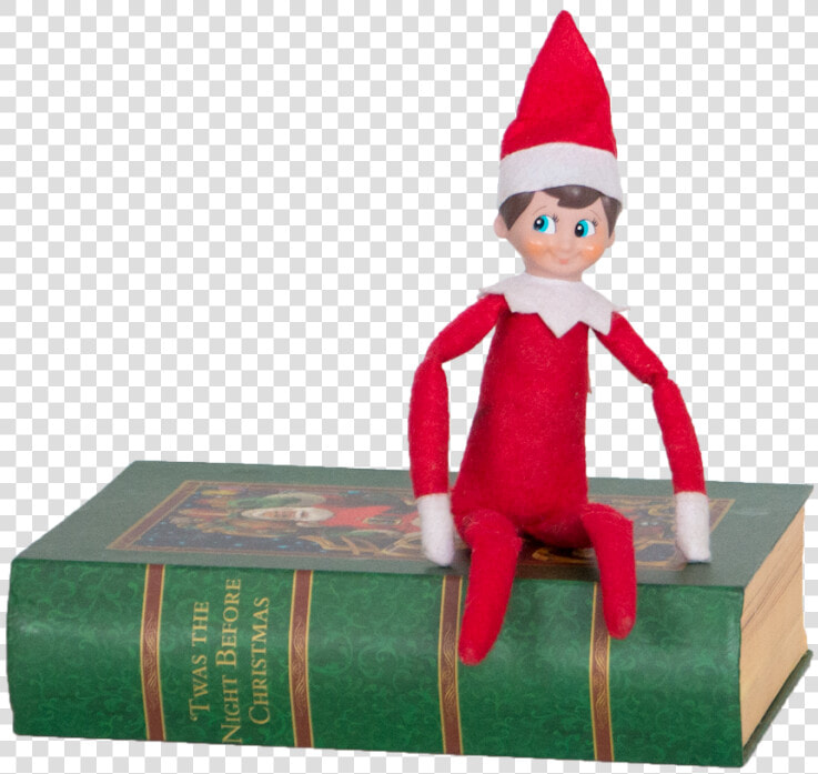 Elf On Book   Christmas Elf  HD Png DownloadTransparent PNG