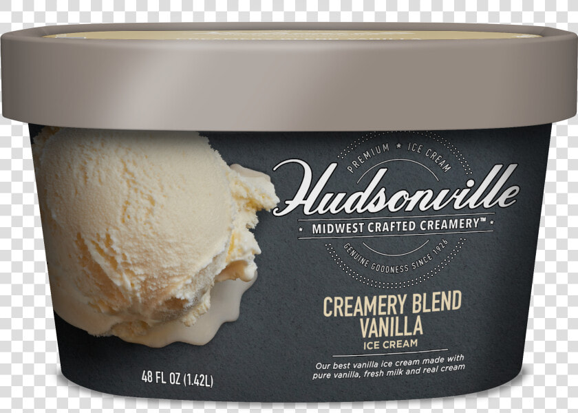 Creamery Blend Vanilla Carton   Hudsonville Ice Cream 48 Oz  HD Png DownloadTransparent PNG