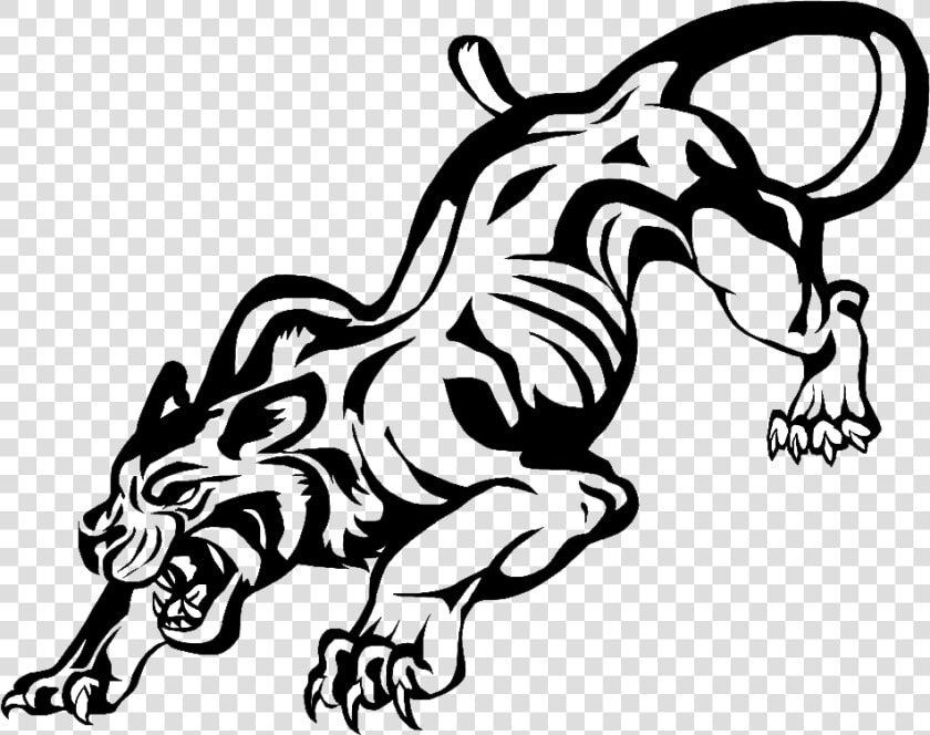 Panther Png Free Download   Black Panther Tribal Tattoo  Transparent PngTransparent PNG