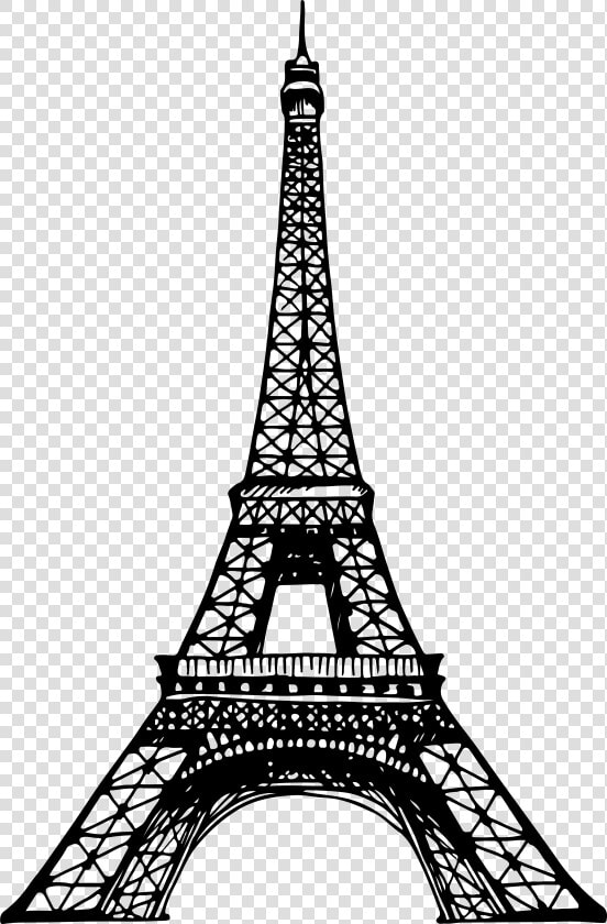 Eiffel Tower Clipart Silhouette   Sketch Paris Eiffel Tower Drawing  HD Png DownloadTransparent PNG