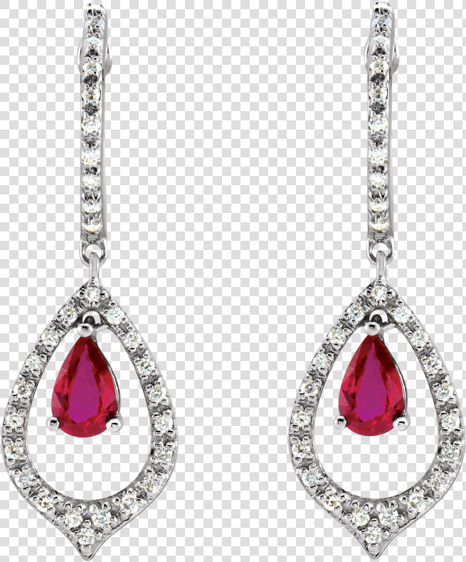 Golden Globes Jewelry Trends Ruby Pear Dangle Earrings   Earrings  HD Png DownloadTransparent PNG