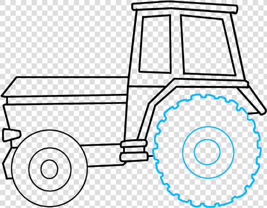 How To Draw Tractor   Tractor How To Draw  HD Png DownloadTransparent PNG