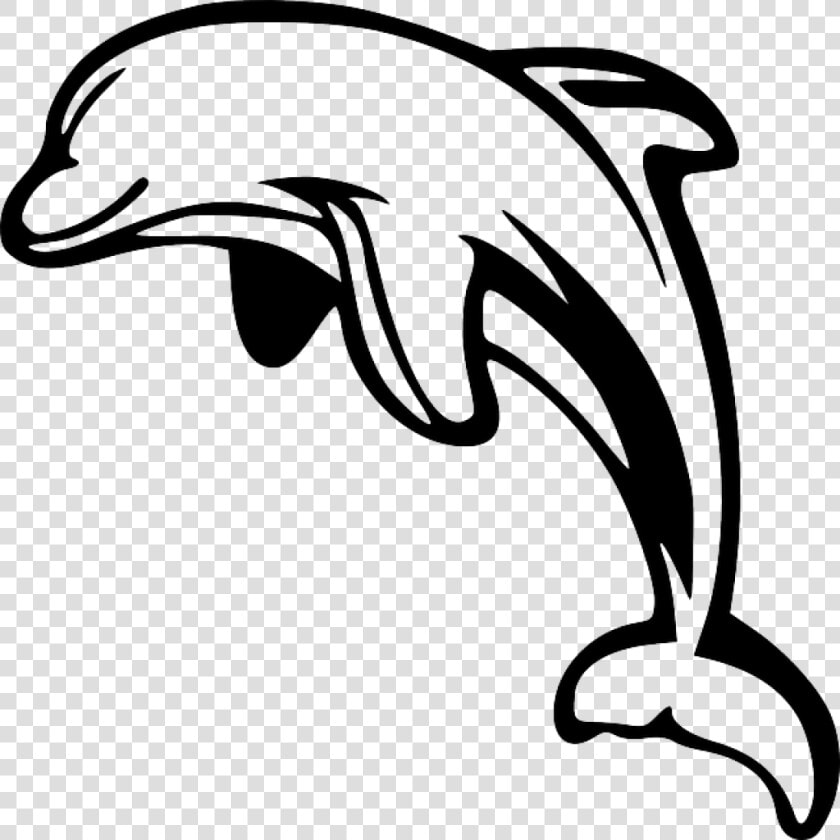 Dolphin Clipart Black And White Dolphin Clipart Black   Dolphin Black N White  HD Png DownloadTransparent PNG