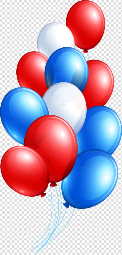 4th July Balloon Bunch Png Clip Art Imageu200b Gallery   Blue Red Balloon Png  Transparent PngTransparent PNG