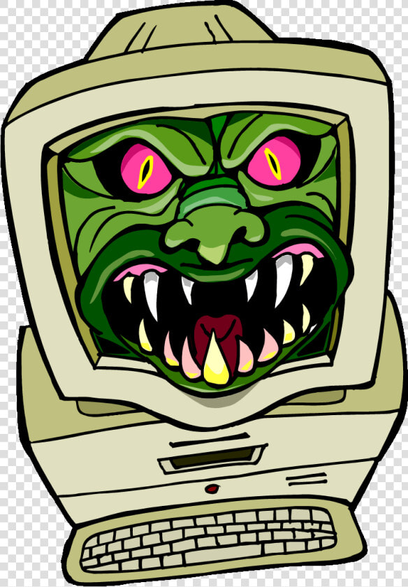 Transparent Computer Virus Png   Cartoon Computer Virus  Png DownloadTransparent PNG