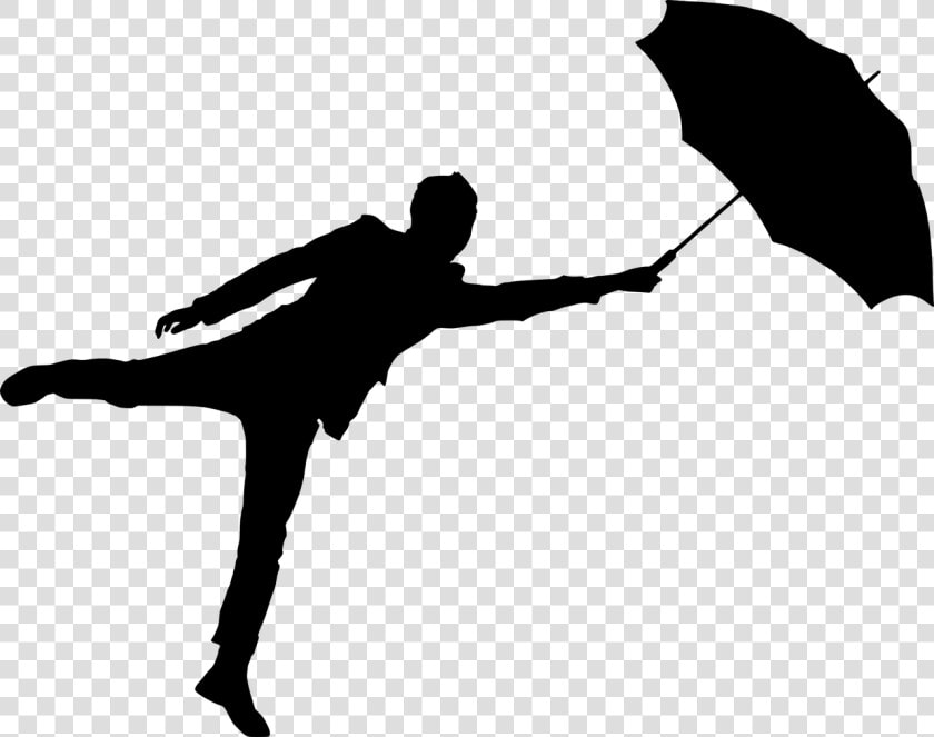 Clip Art Portable Network Graphics Silhouette Vector   Man Holding Umbrella Silhouette  HD Png DownloadTransparent PNG