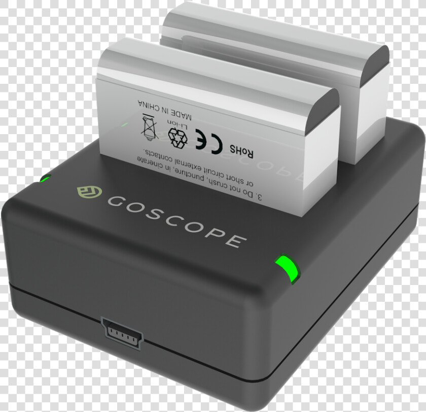 Goscope Dual Battery Charger For Gopro Hero4   Electronics  HD Png DownloadTransparent PNG