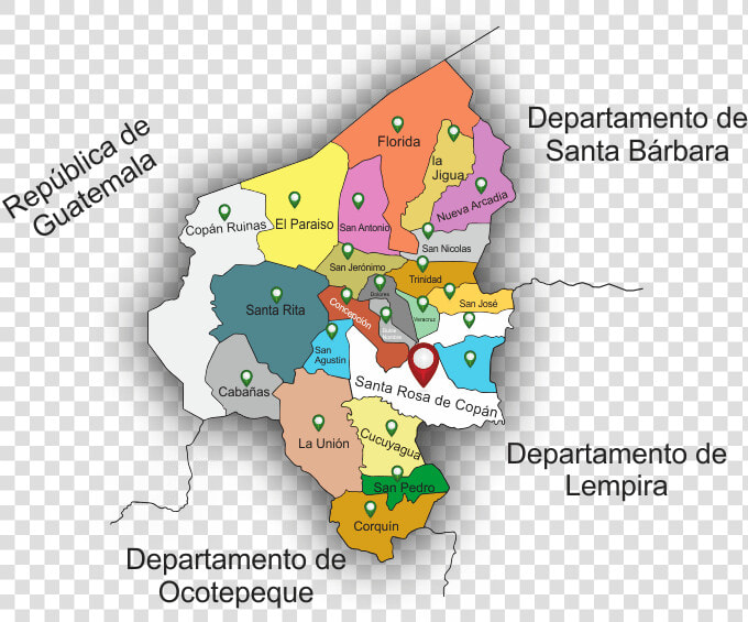 Transparent Mapa De Honduras Png   Departamento De Copan Honduras  Png DownloadTransparent PNG