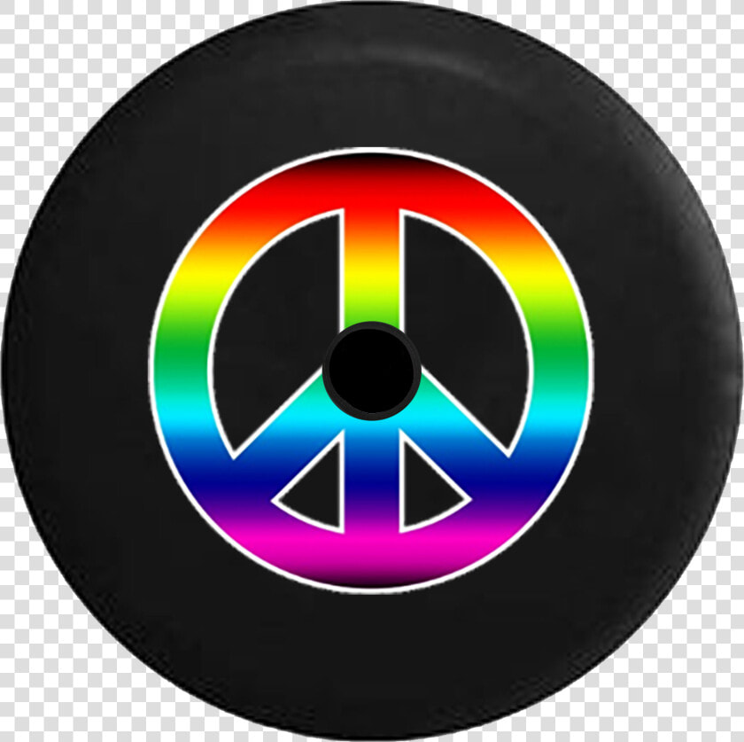 Jeep Wrangler Jl Backup Camera Day Rainbow Colorful   Peace Sign  HD Png DownloadTransparent PNG