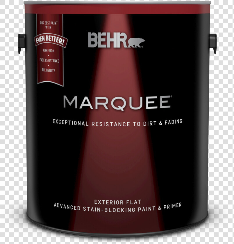 Can Of Behr Marquee Exterior Flat Paint And Primer   Behr Marquee Exterior Flat  HD Png DownloadTransparent PNG