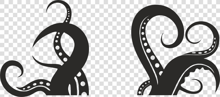 Octopus Drawing Clip Art   Octopus Tentacle Silhouette  HD Png DownloadTransparent PNG