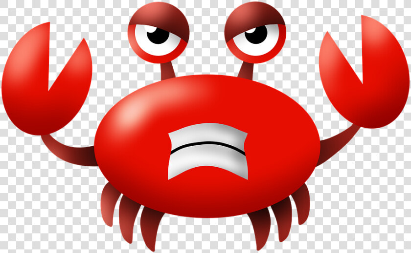 Crab  Crabby  Angry  Grumpy  Red  Drawing  Cartoon   Cartoon  HD Png DownloadTransparent PNG