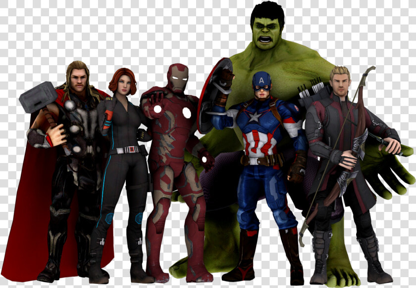 Avengers Alliance Clint Barton Thor Captain America   Avengers Team Png  Transparent PngTransparent PNG