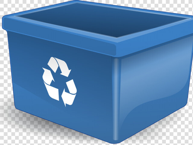 Water Clipart Bin   Blue Recycling Bin Png  Transparent PngTransparent PNG