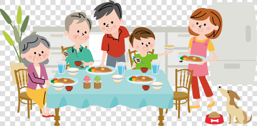 Clip Art Family Dinner Clipart   Transparent Family Dinner Clipart  HD Png DownloadTransparent PNG