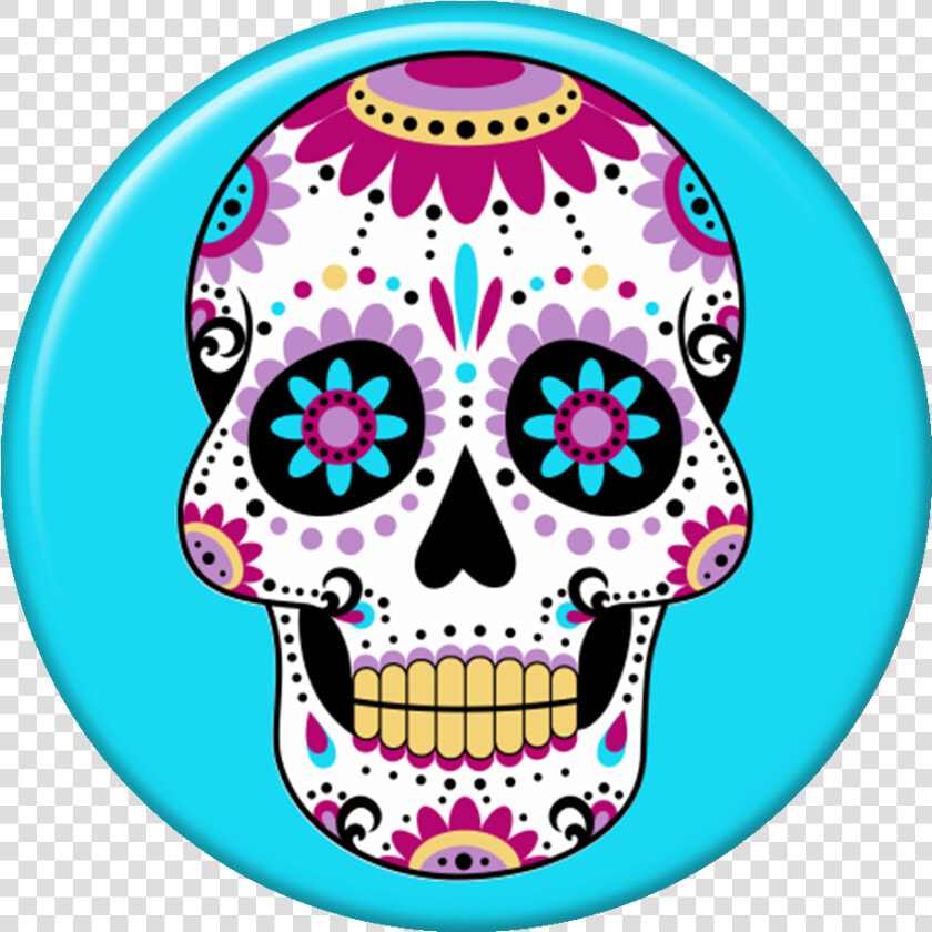 Pop Selfie Caveira Mexicana Azul   Mexican Skull  HD Png DownloadTransparent PNG