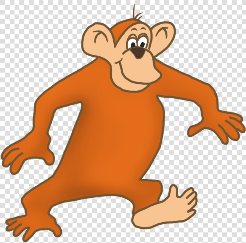 Funny Walking Monkey Drawing   Monkey Walking Cartoon Gif  HD Png DownloadTransparent PNG