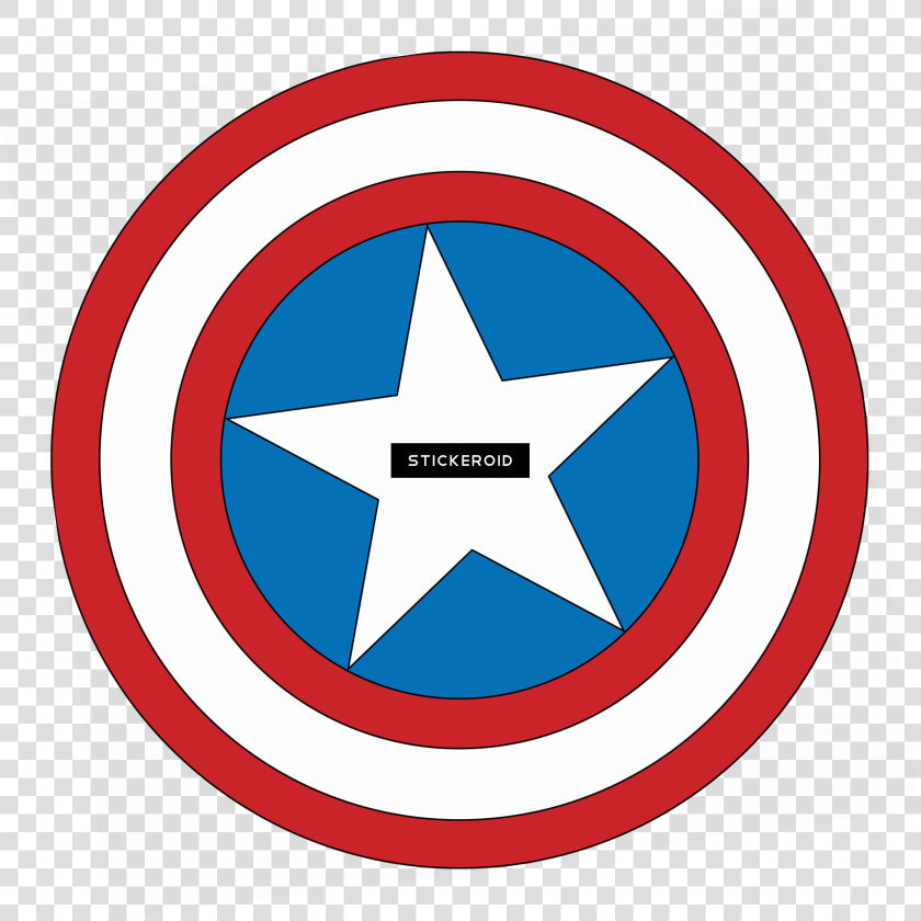 Captain America Logo Round Clipart   Png Download   Child In A Landscape  from Mcguire Scrapbook   Transparent PngTransparent PNG