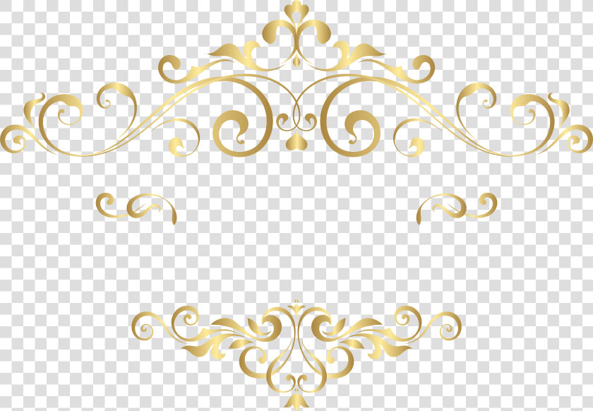 Decorative Element Png Clipart Image​   Transparent Golden Flower Png  Png DownloadTransparent PNG