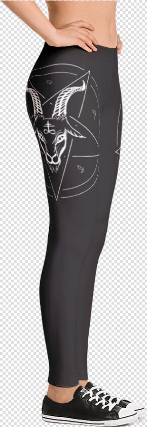 Baphomet Satanic Pentagram Satanist Leggings   Fearless Leggings  HD Png DownloadTransparent PNG